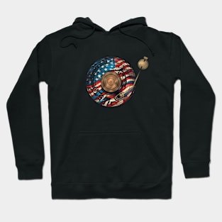 American Gold Turntable Hoodie